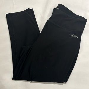 Spalding black crop leggings, S